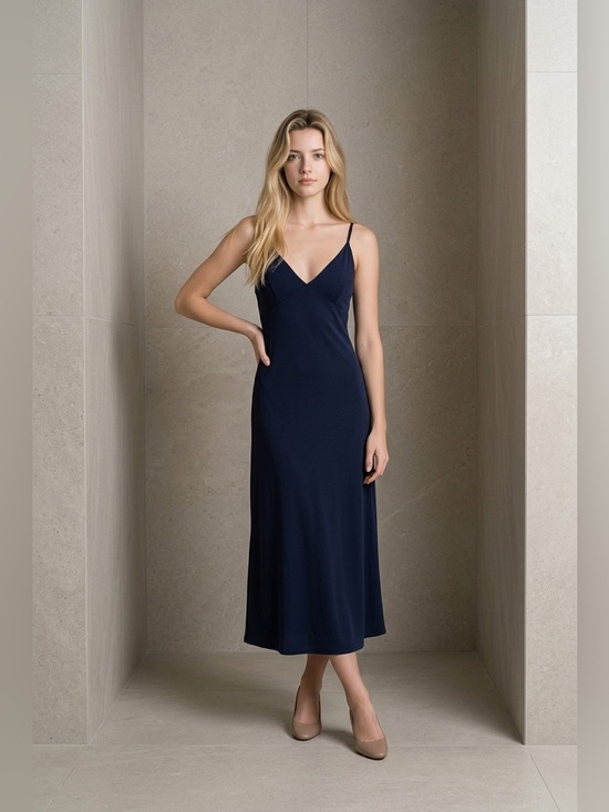 Lulus Dresses & Skirts - Lulu's Midnight Navy Spaghetti Strap Formal Dress